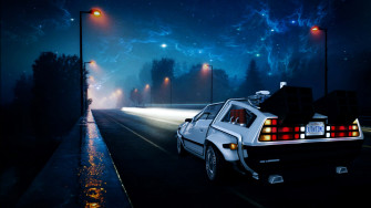 Delorean 4k X Wallpaper