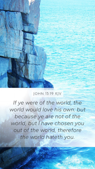 John Kjv Mobile Phone Wallpaper If Ye Were Of The World
