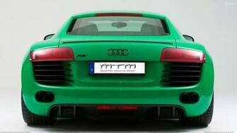 Back Pose Of Mtm Audi R8 Green Color Wallpaper
