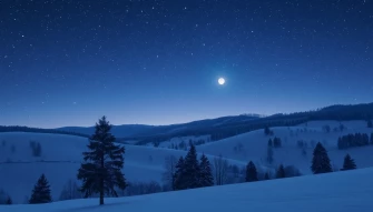 Night Snow Wallpaper Background