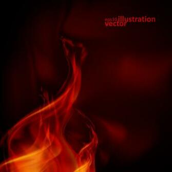 Realistic Fiery Background Illustration Vector