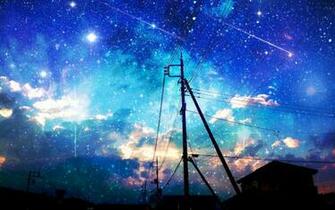 Starry Sky Over The City Wallpaper
