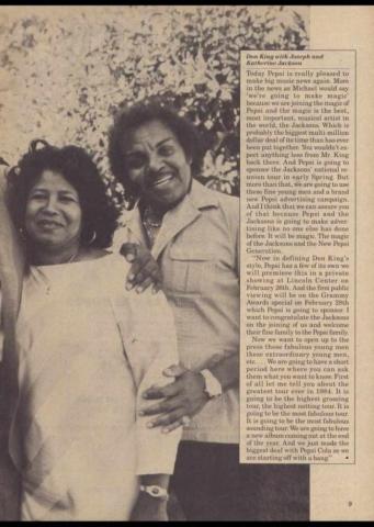 Rare Katherine Jackson With Joe Photo