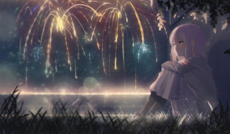 Aesthetic Sad Anime Girl Wallpaper