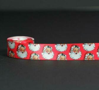 Vintage Santa Claus On A Red Background White Sfs Yards