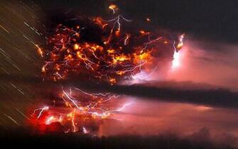 Volcano Erupts Wallpaper Desktop