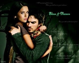 Elena Und Damon Wallpaper
