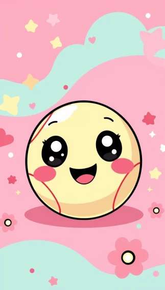 Cute Softball Wallpaper