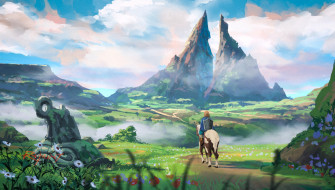 Link Landscape Video Game The Legend Of Zelda Wallpaper