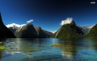 Milford Sound New Zealand Wallpaper Stock