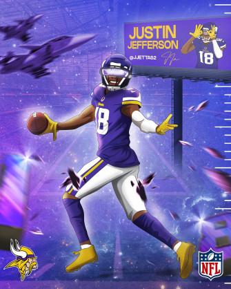 Justin Jefferson Design R Sportsdesigncentral