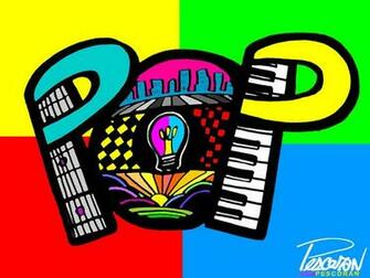 Pescoran Pop Art Shop Wallpaper