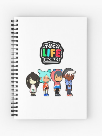 Toca Boca Life Spiral Notebook By Ducany