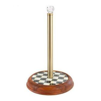 Mackenzie Childs Courtly Check Enamel Kitchen Roll Holder At Amara
