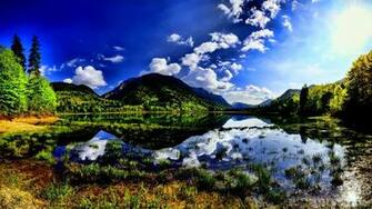 HD Mountain Lake Reflection Wallpaper Desktop Background