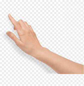 Arm Pointing Png Jpg Black And White Stock Touch Screen Hand