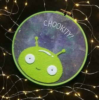 Mooncake Final Space Embroidery Finalspace