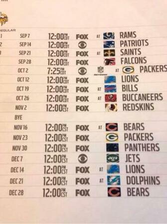 The Atlanta Falcons And Minnesota Vikings Have Released Their Final