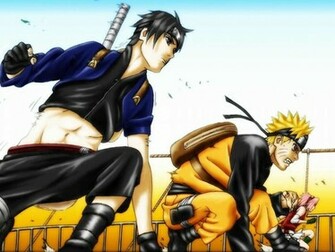 Sai Naruto E Sakura Papel De Parede Sobre