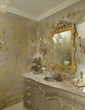 Chinoiserie Chic Traditional Powder Room Dallas By Hayslip