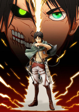 Attack On Titan Eren Unleashing His Rage Wallpaper