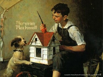 De Pantalla Gratis Fondo Art Stico Norman Rockwell