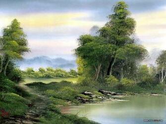 Bob Ross S Lanscape Oil Painting Wallpaper23 Wallcoo Net