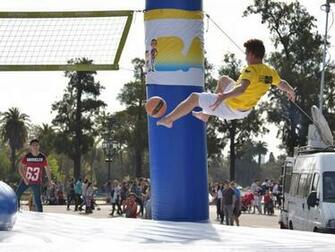 Bossaball Part Of A Sports Initiative In Buenos Aires
