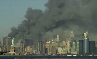 Island After The World Trade Centers Collapsed New York Sept