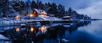 Funmozar Log Cabin Wallpaper
