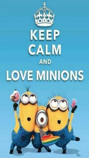 Keep Calm And Love Minions iPhone Wallpaper