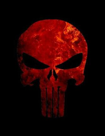 Punisher Skull Red By Mymomsaysimcool