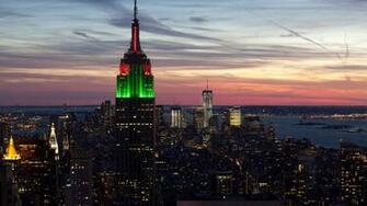 Wallpaper City New York Empire State Building Sunset HD