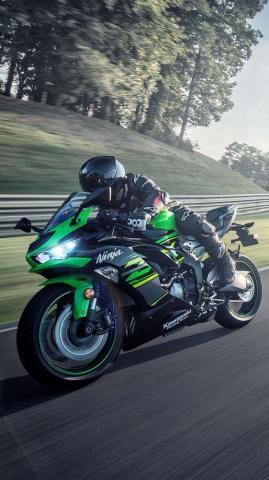 Kawasaki Ninja Zx 6r Green Black 4k Ultra HD Mobile Wallpaper
