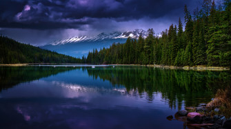 Wallpaper 4k Alberta Lake
