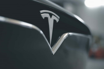 Logo Of The Technological Automobile Company Tesla In 4k