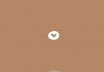 Brown Aesthetic Wallpaper For Laptop Heart Cut Out