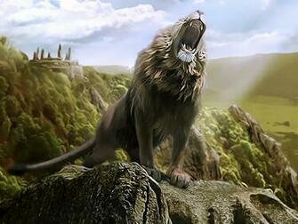 3d Lion Roar HD Wallpaper For Desktop Background Photos