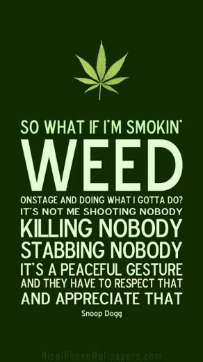 Cool Weed iPhone Wallpaper