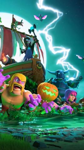 Clash Of S Mobile Game Halloween Wallpaper