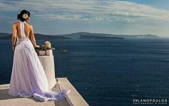 Santorini Weddings Through Galanopoulos Camera Tie The Knot In