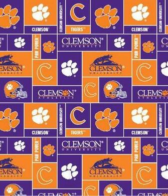 Clemson Tigers Fleece Squares Product Id