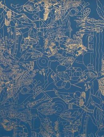 Geoff Mcfetridge Aquatic Wallpaper Interiors Wallcovering Pinte