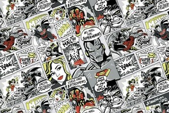 Indie Pattern Wallpaper Retro Comics By