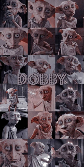 Dobby The Elf Harry Potter Collage Fuy8cdquah6ie66k Wallpaper