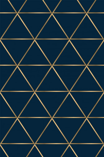 Blue Luxury Geometric Peel And Stick Wallpaper Or Non