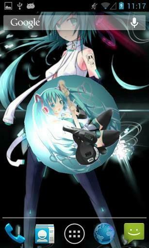 Bigger Hatsune Miku 3d Live Wallpaper For Android Screenshot