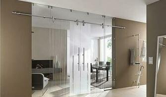 Glass Door Blind In Conjunction With Any Drapes For Sliding