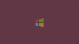 Minimalistic Windows Logos Simple Background Pink Wallpaper