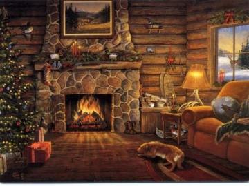Cozy Christmas Animated Home